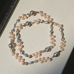 Pearl and Sterling Silver Necklace